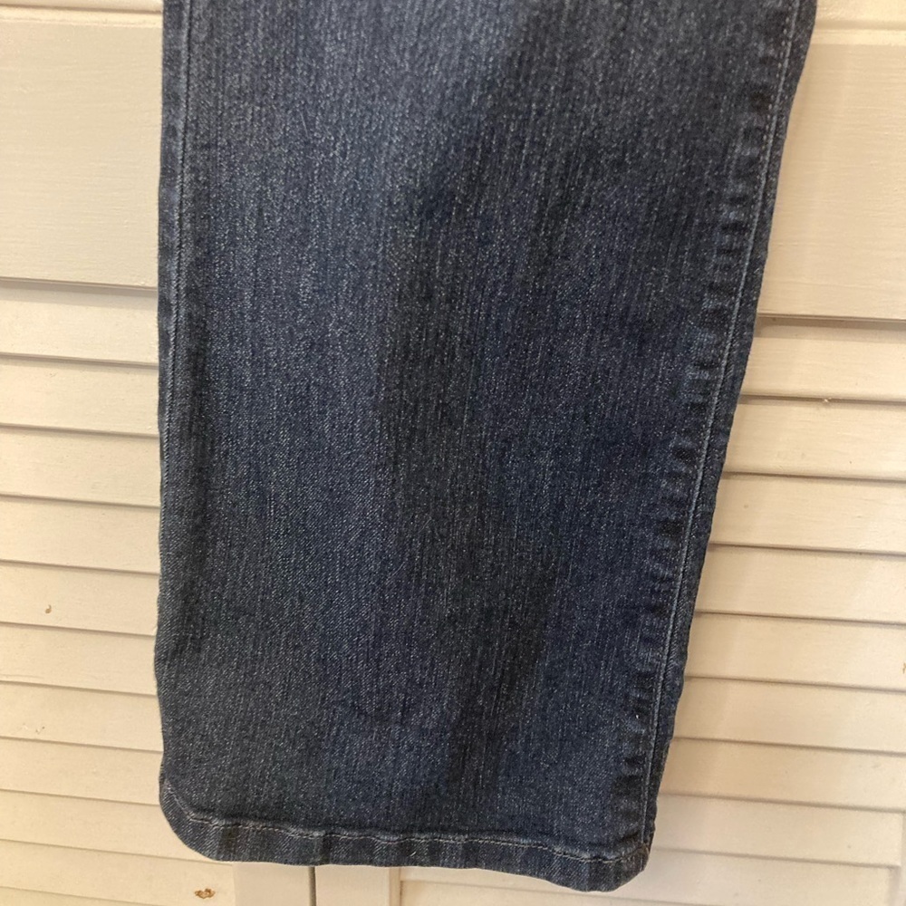 NYDJ Woman’s Bootcut Blue Denim Studded Pocket Jeans Size 10 - Picture 4 of 12